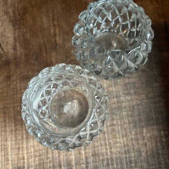 Set of 2 Partylite Rockport Crystal votive candle holders - Picture 2 of 4